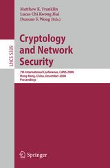 Cryptology and Network Security - 