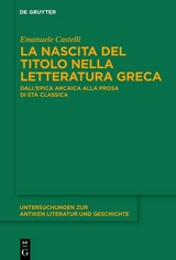 La nascita del titolo nella letteratura greca - Emanuele Castelli