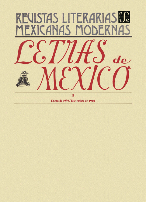 Letras de México II, enero de 1939-diciembre de 1940 - Varios Autores