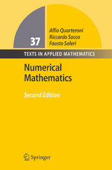 Numerical Mathematics - Alfio Quarteroni, Riccardo Sacco, Fausto Saleri