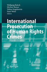 International Prosecution of Human Rights Crimes - 