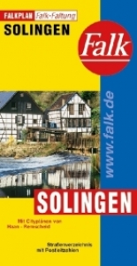 Falk Stadtplan Falkfaltung Solingen - 