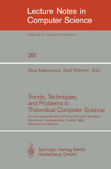 Trends, Techniques, and Problems in Theoretical Computer Science - 