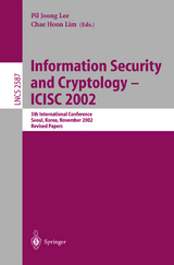 Information Security and Cryptology - ICISC 2002 - 