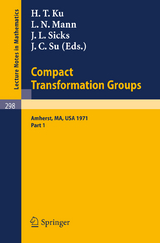 Proceedings of the Second Conference on Compact Transformation Groups. University of Massachusetts, Amherst, 1971 - 