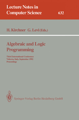 Algebraic and Logic Programming - 