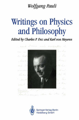 Writings on Physics and Philosophy - Wolfgang Pauli