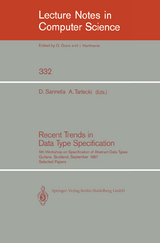 Recent Trends in Data Type Specification - 