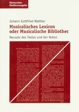 Musicalisches Lexicon oder Musicalische Bibliothec -  Johann G Walther