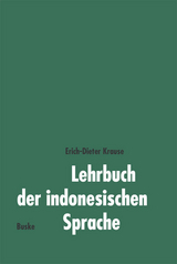 Lehrbuch der indonesischen Sprache - Krause, Erich-Dieter