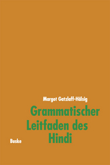 Grammatischer Leitfaden des Hindi - Margot Gatzlaff-Hälsig