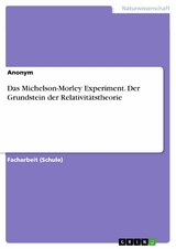 Das Michelson-Morley Experiment. Der Grundstein der Relativitätstheorie