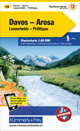 Davos - Arosa, Lenzerheide-Prättigau Wanderkarte Nr. 13 - 