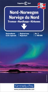 Nord-Norwegen Nr. 05 Regionalkarte Norwegen 1:400 000