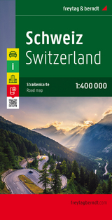 Schweiz, Autokarte 1:400.000, freytag & berndt