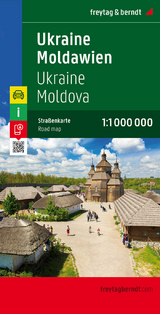 Ukraine - Moldawien, Straßenkarte 1:1 Mio.