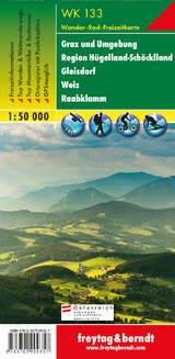 WK 133 Graz und Umgebung - Region Hügelland-Schöcklland - Gleisdorf - Weiz - Raabklamm, Wanderkarte 1:50.000 - 