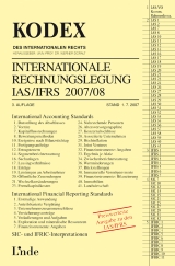 Kodex Internationale Rechnungslegung IAS /IFRS 2007 /08 - 