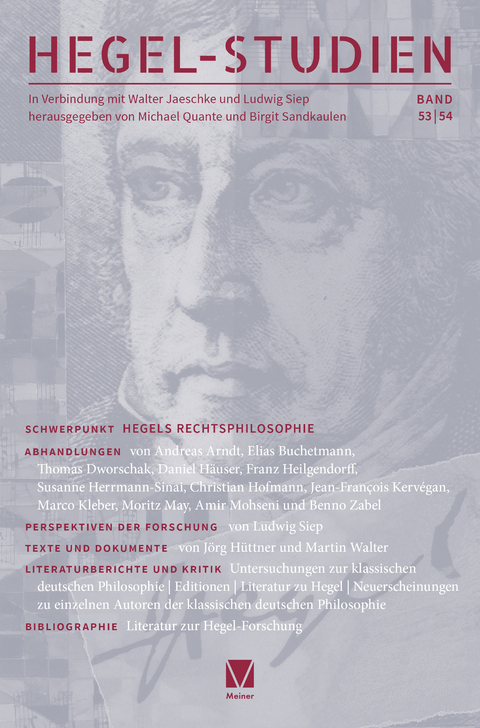 Hegel-Studien Band 53/54 - 