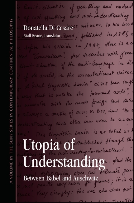 Utopia of Understanding -  Donatella Ester Di Cesare