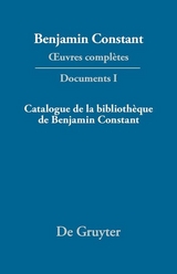 Catalogue de la bibliothèque de Benjamin Constant - 