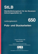 STLB-BauZ - Standardleistungsbuch für das Bauwesen (StLB) - Zeitvertragsarbeiten (Z) / Putz- und Stuckarbeiten