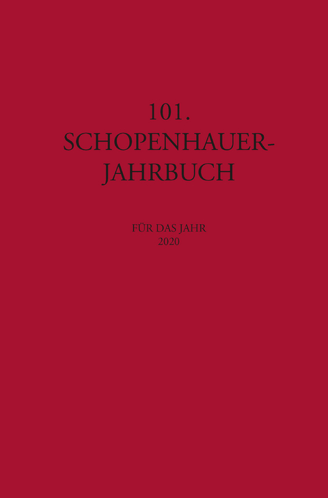 101. Schopenhauer Jahrbuch - 