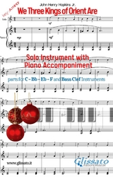 We Three Kings of Orient Are (key Am) for solo instrument w/ piano - John Henry Hopkins Jr.