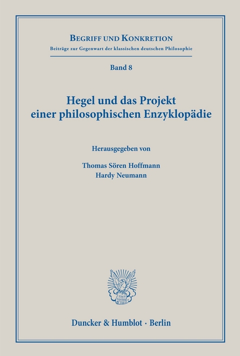 Hegel und das Projekt einer philosophischen Enzyklopädie. - 