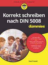 Korrekt schreiben nach DIN 5008 für Dummies - Uwe Freund