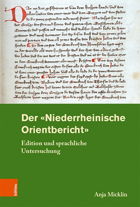 Der »Niederrheinische Orientbericht« -  Anja Micklin