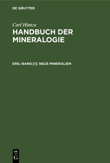 Neue Mineralien - Carl Hintze