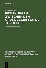 Beziehungen zwischen den Grundbegriffen der Topologie - Reinhold Baer