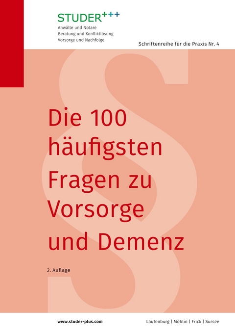 Die 100 häufigsten Fragen zu Vorsorge und Demenz - 