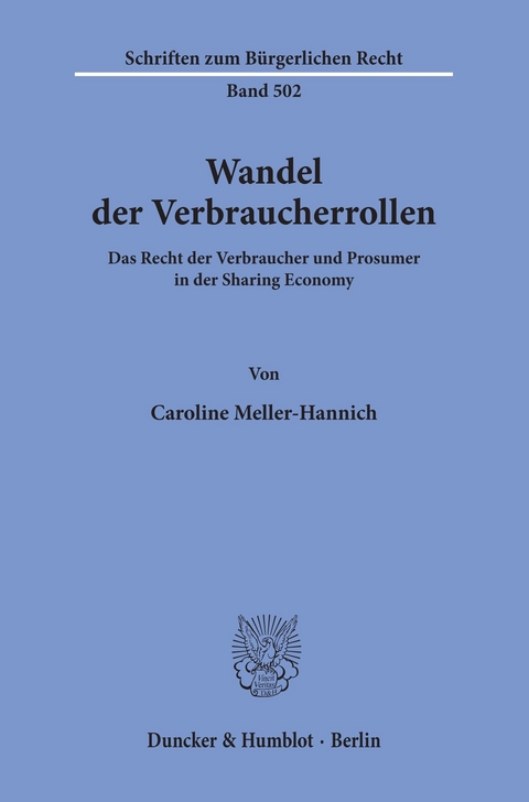 Wandel der Verbraucherrollen. -  Caroline Meller-Hannich