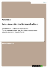 Ertragsteuersätze im Konzernabschluss - Felix Ritter