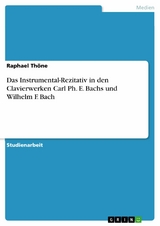 Das Instrumental-Rezitativ in den Clavierwerken Carl Ph. E. Bachs und Wilhelm F. Bach -  Raphael Thöne