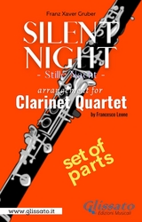 Bb Clarinet 1 part of "Silent Night" for Clarinet Quartet - Franz Xaver Gruber, a cura di Francesco Leone