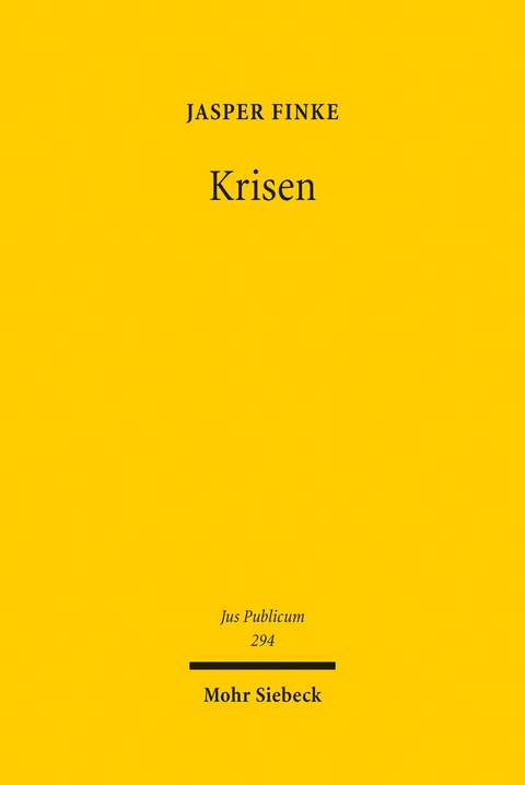 Krisen -  Jasper Finke