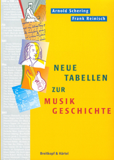 Neue Tabellen zur Musikgeschichte - Schering, Arnold; Reinisch, Frank