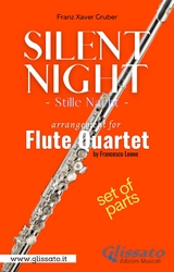 Flute 1 part of "Silent Night" for Flute Quartet - Johann Baptist Strauss, a cura di Francesco Leone