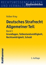 Deutsches Strafrecht Allgemeiner Teil - Volker Krey