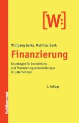 Finanzierung - Wolfgang Gerke, Matthias Bank