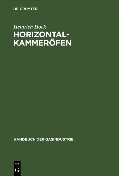 Horizontalkammeröfen - Heinrich Hock