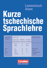 Kurze tschechische Sprachlehre - Hana Adam, Bohdana Lommatzsch