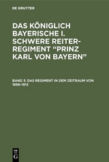 Das Regiment in dem Zeitraum von 1898–1913 - 