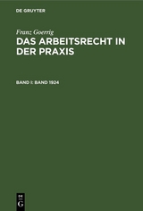 Band 1924 - Franz Goerrig