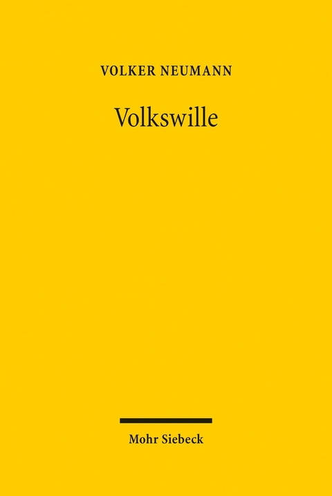 Volkswille -  Volker Neumann