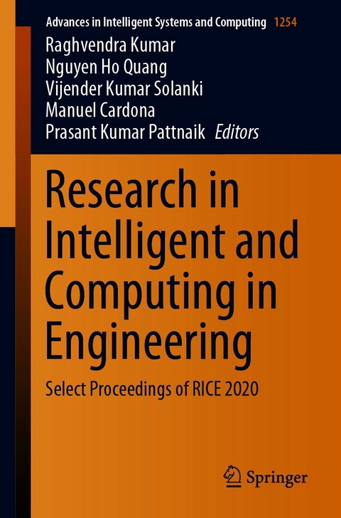 Research in Intelligent and Computing in Engineering - 