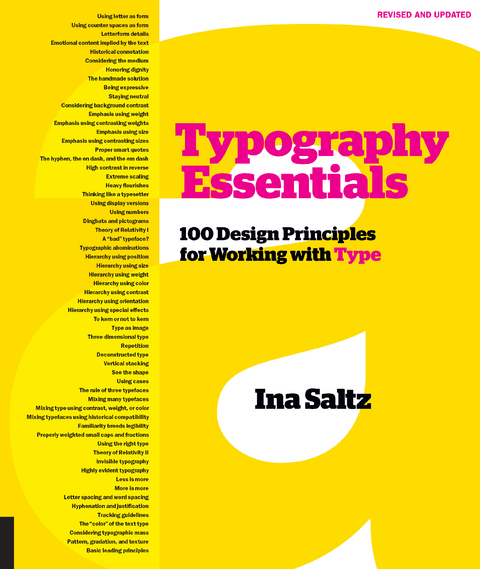 Typography Essentials Revised and Updated -  Ina Saltz